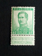 BELGIEN MI-NR. 95 POSTFRISCH(MINT) MIT FALZ KÖNIG ALBERT I 1912 - 1912 Pellens