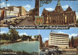 72115511 Recklinghausen Westfalen Freibad Mollbeck Rathaus Europahotel Markt Rec - Recklinghausen