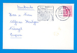 Eupen Drucksache Ortsbrief Maschinen-Werbestempel 1969 - Targhette