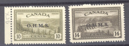 Canada  -  Service  :  Yv  4-5  ** - Opdrukken