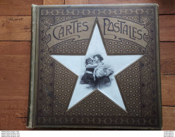 ALBUM ANCIEN POUR CARTES POSTALES ANCIENNES  ART NOUVEAU AVEC ILLUSTRATION STEBBING CONTENANCE 320 CPA - Non Classificati