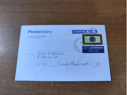 2005 - Cartolina Con Prioritaria - 2001-10: Storia Postale