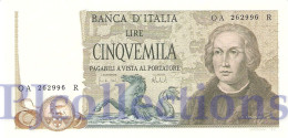 ITALIA - ITALY 5000 LIRE 1973 PICK 102b AU+ - 5.000 Lire