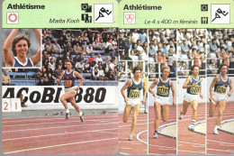 GF1022 - SPORTCASTER DDR ATHLETEN - KLIER KOCH GOEHR FUCHS STECHER ACKERMANN SIEGL-THON - Athlétisme