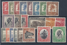 Ruanda Urundi - 126/147 - Palmiers & Sujets Divers - 1942 - MH - Ongebruikt