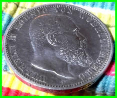 ALEMANIA ( WUERTTEMBERG ) WILHELM II KÖENIG VON WUERTTEMBERG AÑO 1898 - 5 MARK CECA-F ( PLATA ) - 2, 3 & 5 Mark Argento