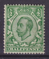 Great Britain 1911 Mi. 121 I, ½ Pence King George V., MH* (2 Scans) - Unused Stamps