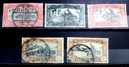 EGYPT KINGDOM 1926 /1951, Rare Complete SET Of The Special Delivery Express Motorcycle, VF - Usati