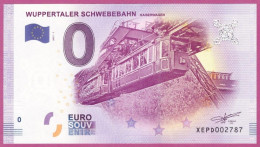 0-Euro XEPD 01 2017 WUPPERTALER SCHWEBEBAHN - KAISERWAGEN S-11 XOX - Privéproeven