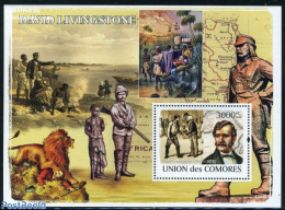 Comoros 2008 David Livingstone S/s, Mint NH, History - Various - Explorers - Maps - Onderzoekers