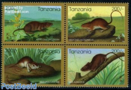 Tanzania 1996 Year Of The Rat 4v, Mint NH, Nature - Various - Animals (others & Mixed) - New Year - Nouvel An