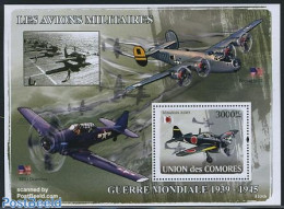 Comoros 2008 World War II Airplanes S/s, Mint NH, History - Transport - World War II - Aircraft & Aviation - 2. Weltkrieg