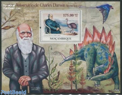 Mozambique 2009 Charles Darwin S/s, Mint NH, History - Nature - Explorers - Birds - Onderzoekers