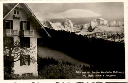 Blick Von Der Pension Waldheim Haltenegg Auf Eiger, Mönch & Jungfrau * 28. 1. 1933 - Heiligenschwendi