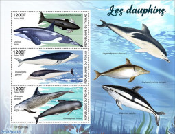 Chad 2022 Dolphins, Mint NH, Nature - Sea Mammals - Autres & Non Classés