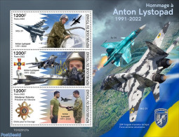 Chad 2022 Tribute To Anton Lystopad, Mint NH, Transport - Aircraft & Aviation - Sonstige & Ohne Zuordnung