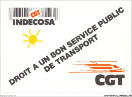 AHVP13-1186 - GREVE - Droit A Un Bon Service Public De Transport  - Strikes