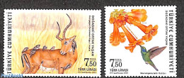 Türkiye 2022 Common Life In Nature 2v, Mint NH, Nature - Animals (others & Mixed) - Birds - Flowers & Plants - Altri & Non Classificati