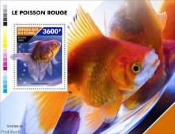 Chad 2022 Goldfish, Mint NH, Nature - Fish - Autres & Non Classés