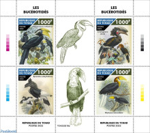 Chad 2022 Hornbills, Mint NH, Nature - Birds - Autres & Non Classés