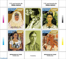 Chad 2022 115th Anniversary Of Frida Kahlo, Mint NH, Art - Paintings - Andere & Zonder Classificatie