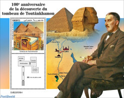 Djibouti 2022 100th Anniversary Of The Discovery Of Tutankhamun's Tomb, Mint NH, History - Explorers - Kings & Queens .. - Explorateurs