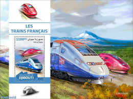 Djibouti 2022 French Trains, Mint NH, Sport - Transport - Mountains & Mountain Climbing - Railways - Klimmen