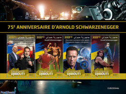 Djibouti 2022 75th Anniversary Of Arnold Schwarzenegger, Mint NH, History - Performance Art - American Presidents - Po.. - Acteurs