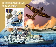 Guinea, Republic 2022 80 Years Since The Battle Of Casablanca, Mint NH, History - Transport - World War II - Aircraft .. - 2. Weltkrieg