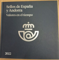 Libro Anual España 2022 - Valores En El Tiempo Sin Sellos Pero Con Filoestuches - Reliures Et Feuilles