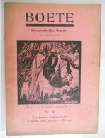 BOETE Door Jaak Boonen Excelsior Brugge Volksroman Nr 34 +-1930 - Belletristik