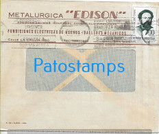 229600 ARGENTINA BUENOS AIRES COVER CANCEL PUBLICITY METALURGICA EDISON NO POSTAL POSTCARD - Autres & Non Classés