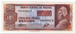 BOLIVIA,100000 BOLIVIANOS,1984,P.171,VF-XF - Bolivia