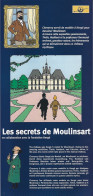 Tintin Dépliant Grand Format, 3 Parties.  Château De Cheverny Multilingues - Objets Publicitaires