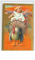 Carte Gaufrée - Thanksgiving Greetings - Thanksgiving