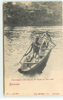 Suriname - Boschnegers (Marous) Op De Rivier In Hun Cano - Hommes Dans Une Barque - Suriname