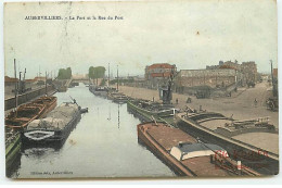 AUBERVILLIERS - Le Port Et La Rue Du Port - Péniches, Chocolat Kohler - Aubervilliers