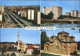 72111050 Skopje Skoplje Stadtansichten Minarett Kirche Skopje Skoplje - North Macedonia