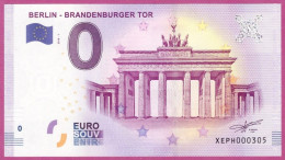 0-Euro XEPH 01 2018 BERLIN - BRANDENBURGER TOR S-11 XOX - Privéproeven