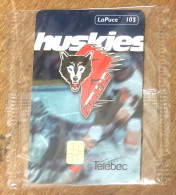 CANADA TÉLÉBEC LAPUCE HOCKEY HUSKIES 10$ NSB TELEFONKARTE SCHEDA TARJETA PHONECARD CALLING CARD - Canada