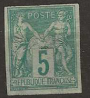 1877 MNG French Colonies Mi 27 - Sage