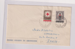 YUGOSLAVIA,1952 TRIESTE B Red Cross FDC Cover - Lettres & Documents