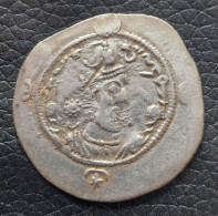 SASANIAN KINGS. Hormazd IV. 579-590 AD. Silver Drachm Year 12 Mint WHYC - Orientales