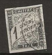 1884 USED French Colonies Postage Due Mi 1 - Taxe