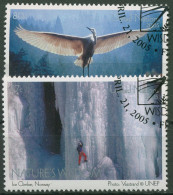 UNO New York 2005 Natur Eiskletterer Silberreiher 982/83 Gestempelt - Gebraucht