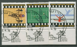 Israel 1979 Hapoel-Sportspiele 793/95 Mit Tab Gestempelt - Gebruikt (met Tabs)