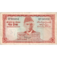 Pakistan, 5 Rupees, ND (1972-1978), KM:20b, TB+ - Pakistan