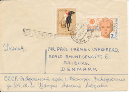 USSR Cover Sent To Denmark 2-12-1963 - Storia Postale