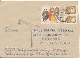 USSR Cover Sent To Denmark 26-2-1961 - Storia Postale