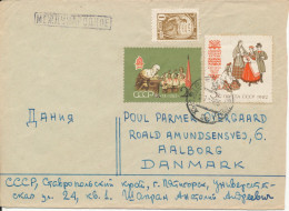 USSR Cover Sent To Denmark 27-3-1963 ?? - Lettres & Documents